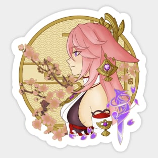 Yae Miko, Genshin Impact Sticker